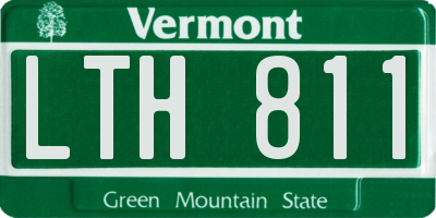 VT license plate LTH811