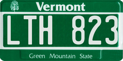 VT license plate LTH823
