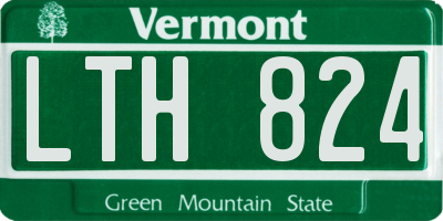 VT license plate LTH824