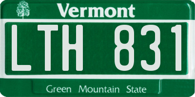 VT license plate LTH831