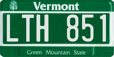 VT license plate LTH851