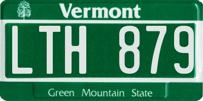 VT license plate LTH879