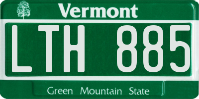 VT license plate LTH885