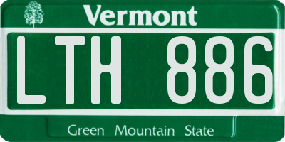 VT license plate LTH886