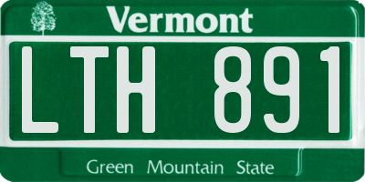 VT license plate LTH891