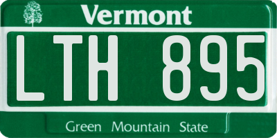 VT license plate LTH895