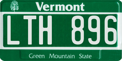 VT license plate LTH896