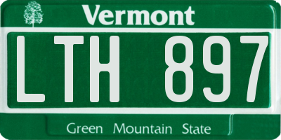VT license plate LTH897