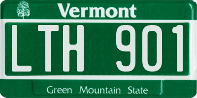 VT license plate LTH901