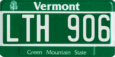 VT license plate LTH906