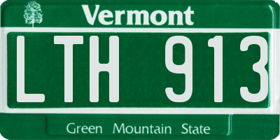 VT license plate LTH913