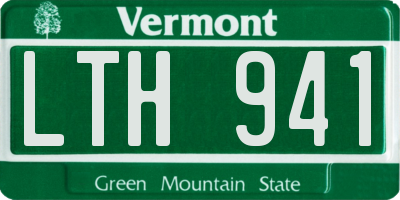VT license plate LTH941