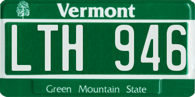 VT license plate LTH946