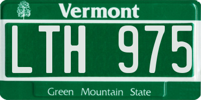VT license plate LTH975