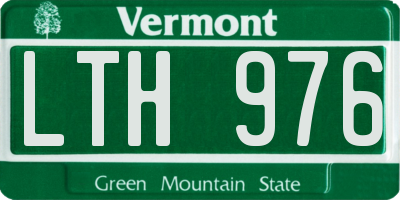 VT license plate LTH976