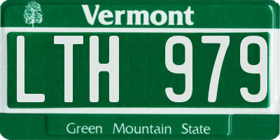 VT license plate LTH979
