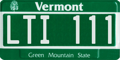 VT license plate LTI111