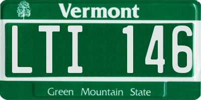 VT license plate LTI146