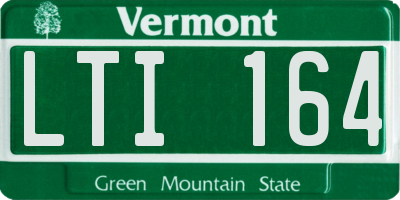 VT license plate LTI164