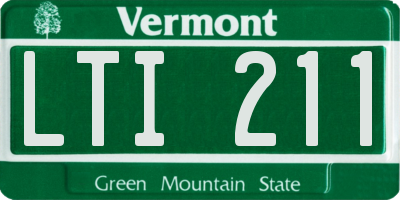 VT license plate LTI211