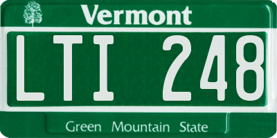 VT license plate LTI248