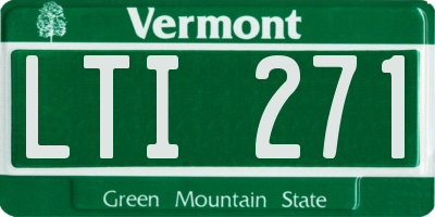 VT license plate LTI271