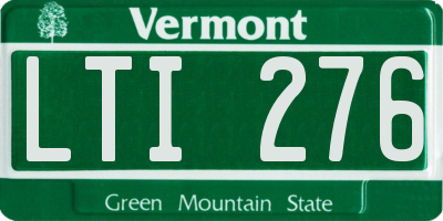 VT license plate LTI276