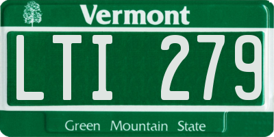VT license plate LTI279