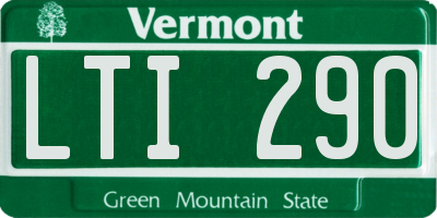 VT license plate LTI290