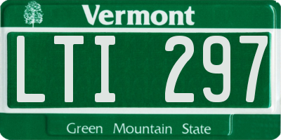 VT license plate LTI297