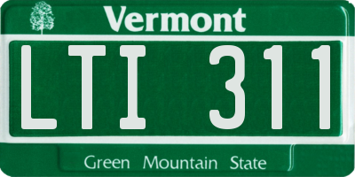 VT license plate LTI311
