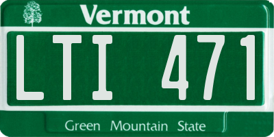 VT license plate LTI471