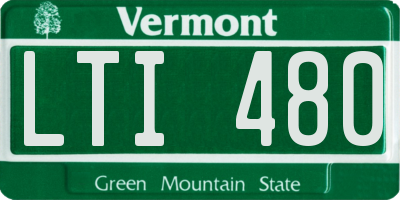 VT license plate LTI480