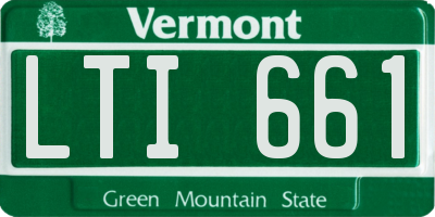 VT license plate LTI661