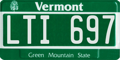 VT license plate LTI697