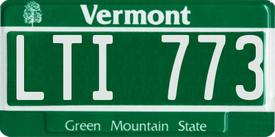VT license plate LTI773