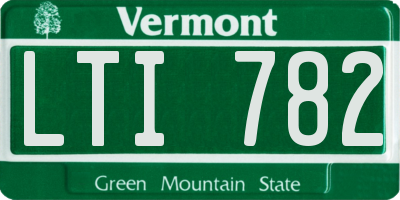 VT license plate LTI782