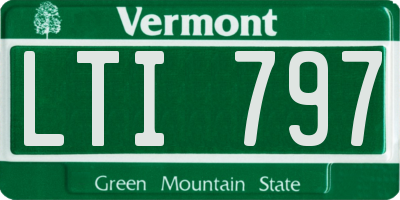 VT license plate LTI797