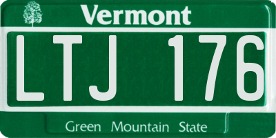 VT license plate LTJ176