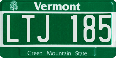 VT license plate LTJ185