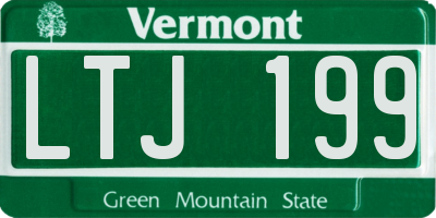 VT license plate LTJ199