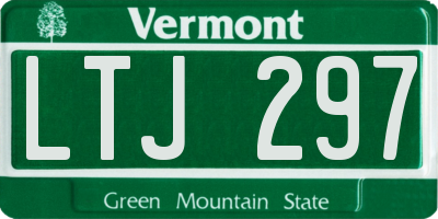 VT license plate LTJ297