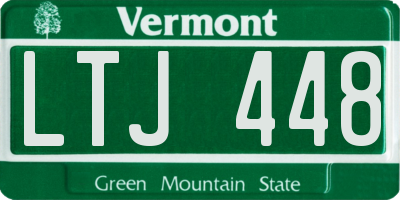 VT license plate LTJ448