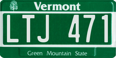 VT license plate LTJ471