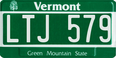 VT license plate LTJ579