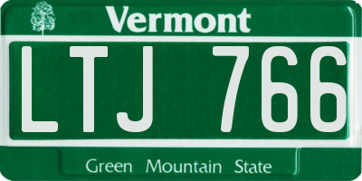 VT license plate LTJ766