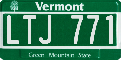 VT license plate LTJ771
