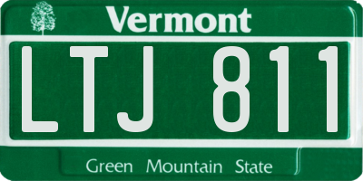 VT license plate LTJ811
