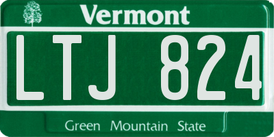 VT license plate LTJ824