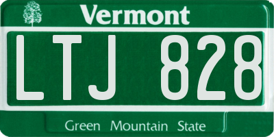VT license plate LTJ828